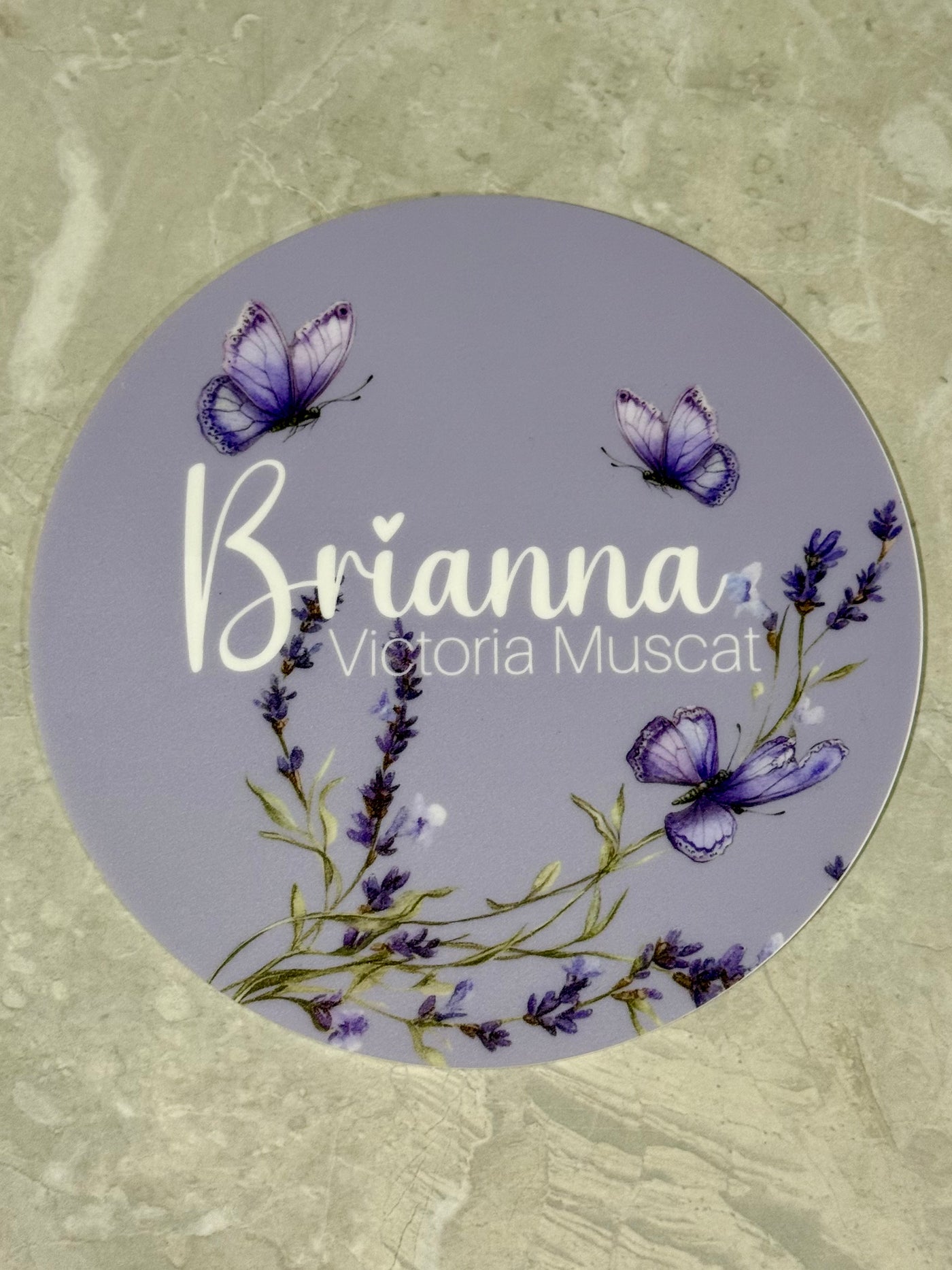 Personalised Acrylic UV Printed Birth Announcement Plaque