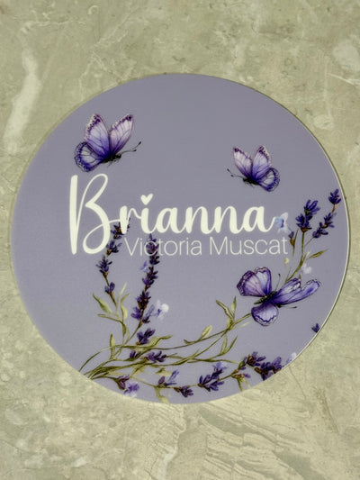 Personalised Acrylic UV Printed Birth Announcement Plaque