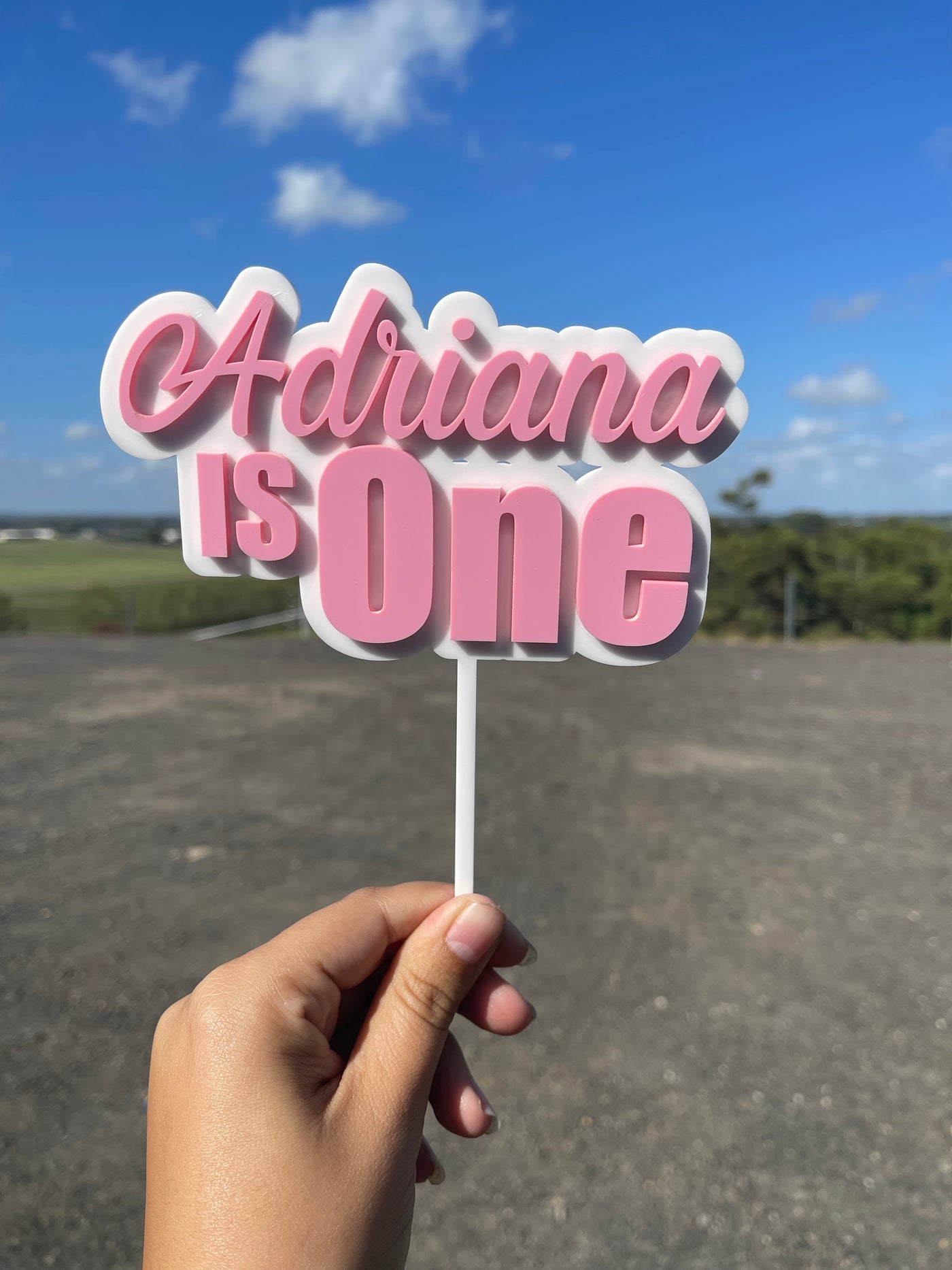 Name Birthday Cake Topper