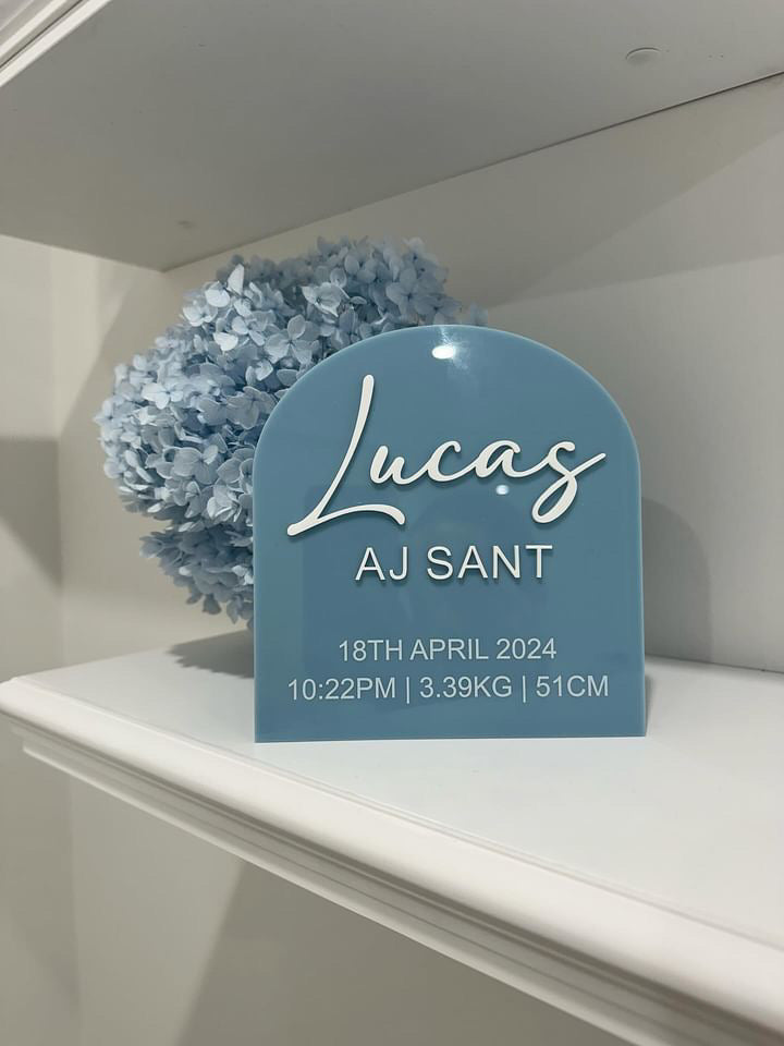 Personalised Birth Plaque