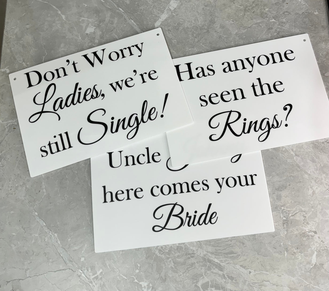 Page Boy / Flower Girl Signs