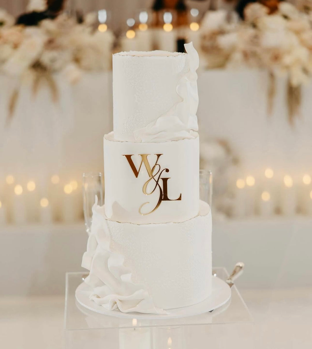 Wedding Cake Topper Wedding Cake Acrylic Inititals – Magic Signworx