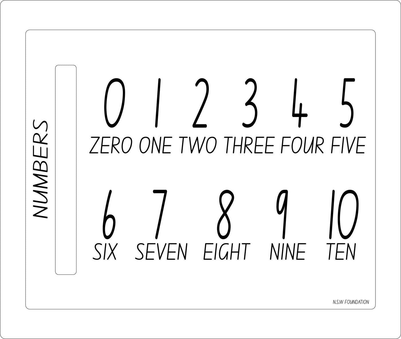 Numbers Trace & Erase Board | Magic Signworx